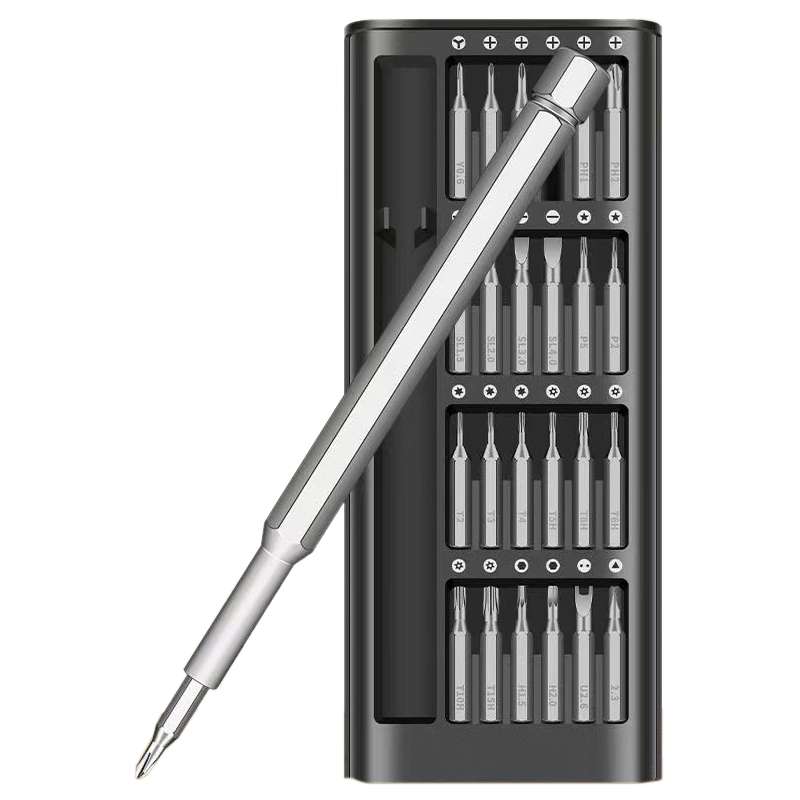 25 in 1 Screwdriver Set Magnetic Repair Tools, Aluminum Alloy Handle