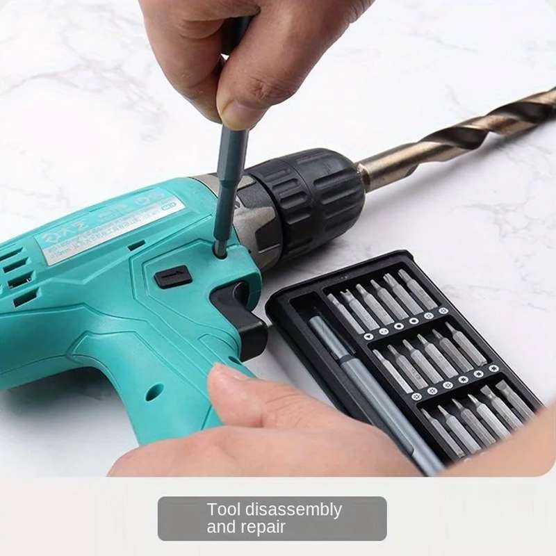 25 in 1 Screwdriver Set Magnetic Repair Tools, Aluminum Alloy Handle