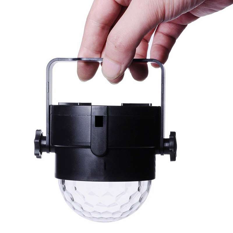 YouOKLight YK2278 3W Sound Activated Party DJ Lighting RBG Disco Ball Strobe Lamp Stage Par Light wi