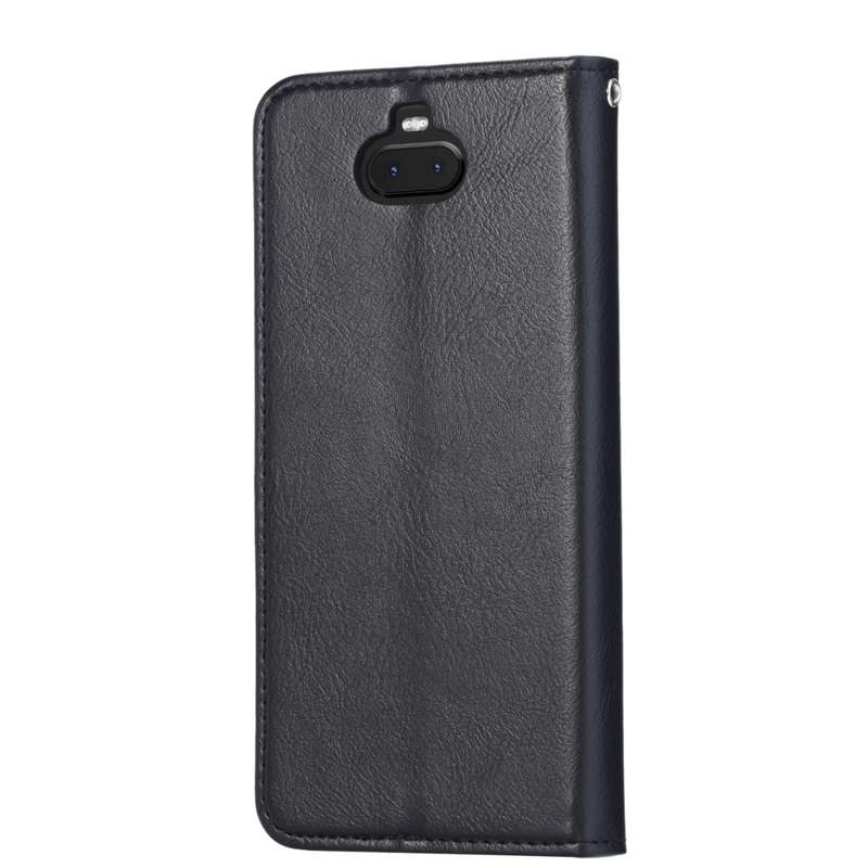 Knead Skin Texture Horizontal Flip Leather Case for Sony Xperia 10, with Photo Frame & Holder & Card