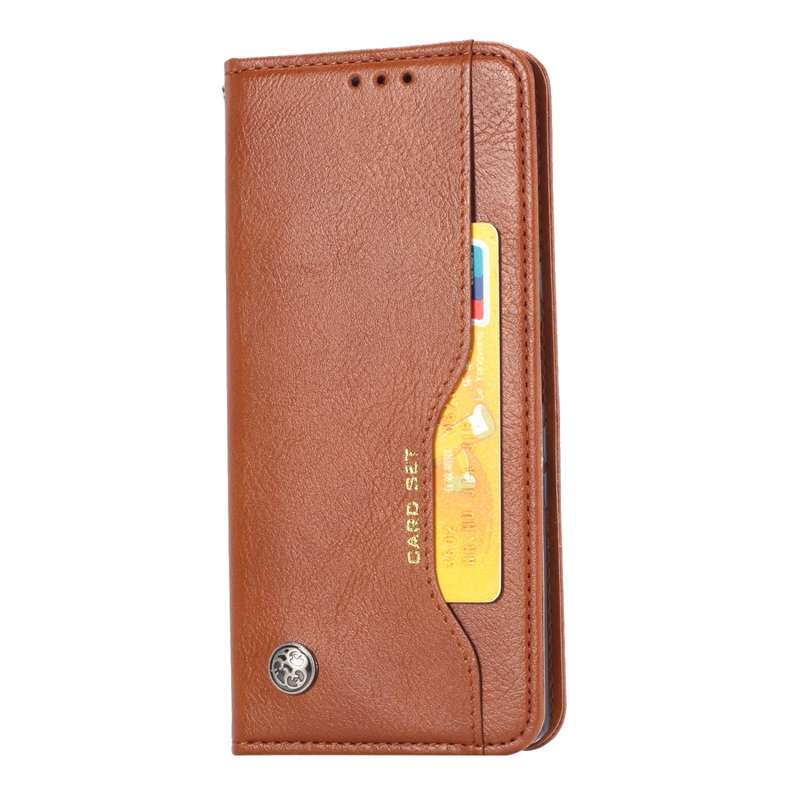 Knead Skin Texture Horizontal Flip Leather Case for Sony Xperia 10, with Photo Frame & Holder & Card
