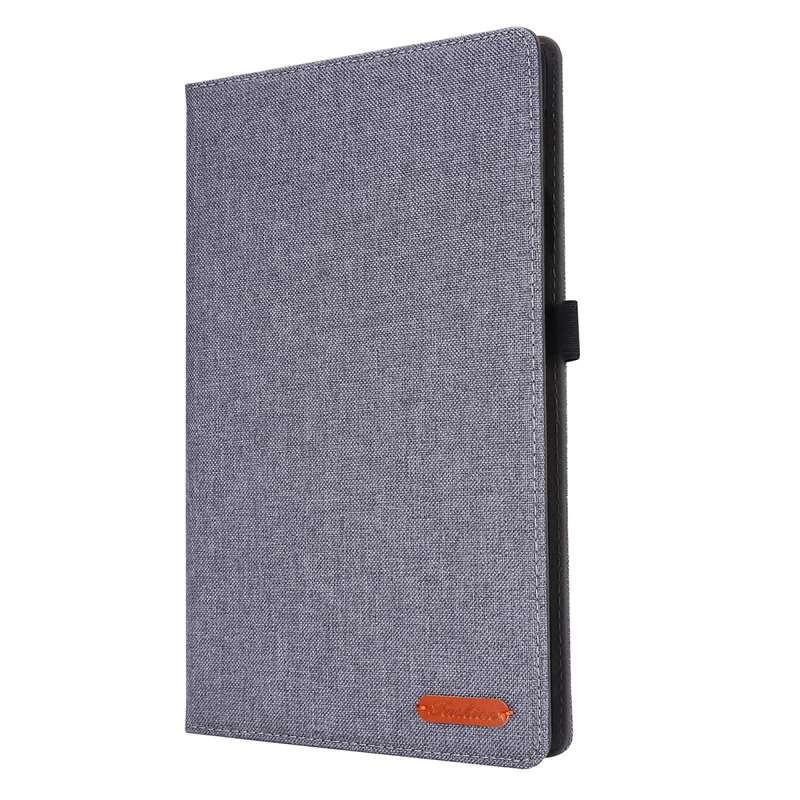 For Samsung Galaxy Tab S6 Lite Horizontal Flip TPU + Fabric PU Leather Protective Case with Name Car