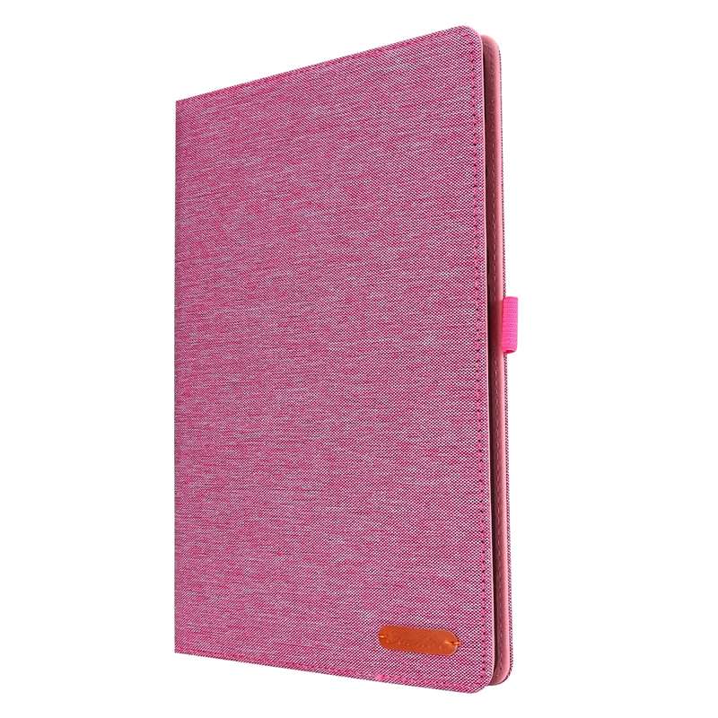 For Samsung Galaxy Tab S6 Lite Horizontal Flip TPU + Fabric PU Leather Protective Case with Name Car