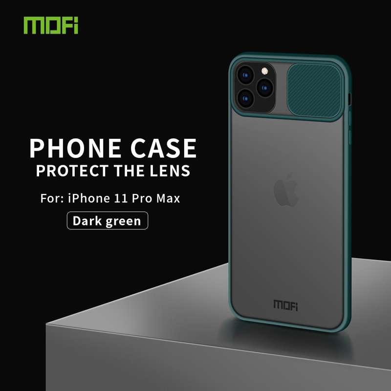 For iPhone 11 Pro Max MOFI Xing Dun Series Translucent Frosted PC + TPU Privacy Anti-glare Shockproo
