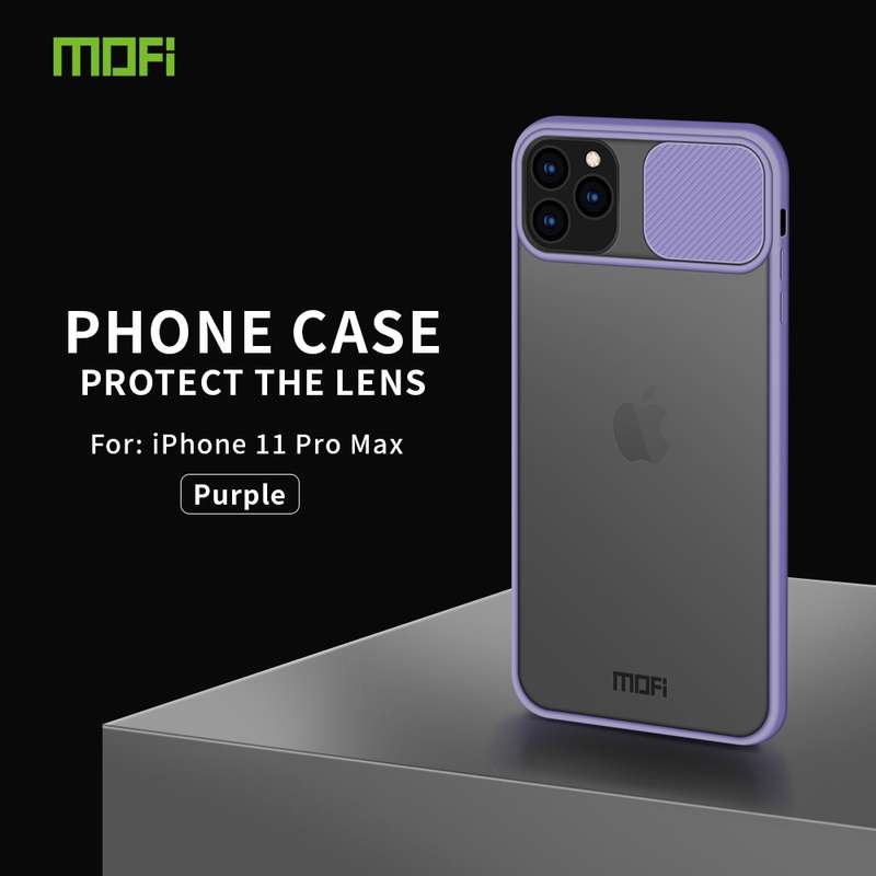 For iPhone 11 Pro Max MOFI Xing Dun Series Translucent Frosted PC + TPU Privacy Anti-glare Shockproo