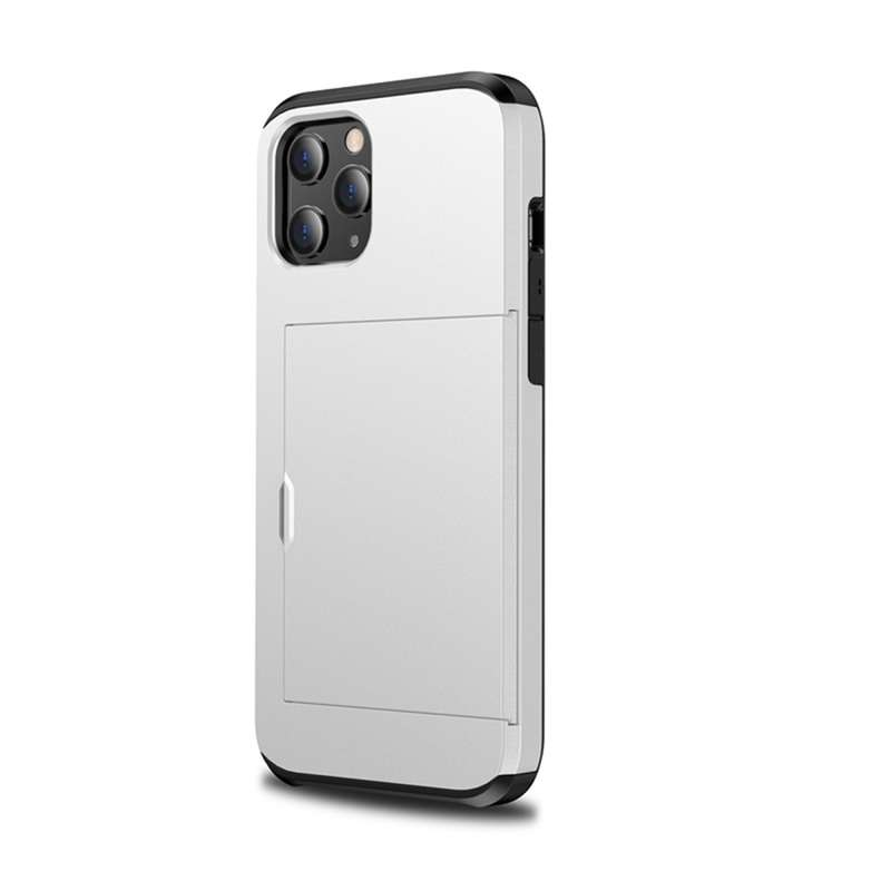 For iPhone 12 mini Shockproof Rugged Armor Protective Case with Card Slot(Dark Blue)