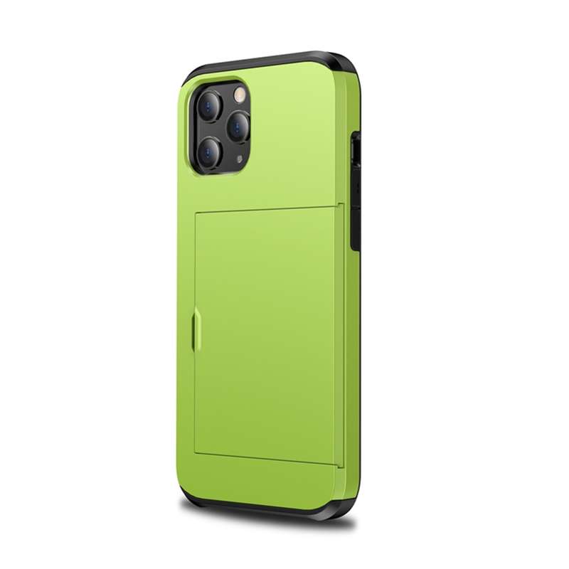 For iPhone 12 mini Shockproof Rugged Armor Protective Case with Card Slot(Dark Blue)