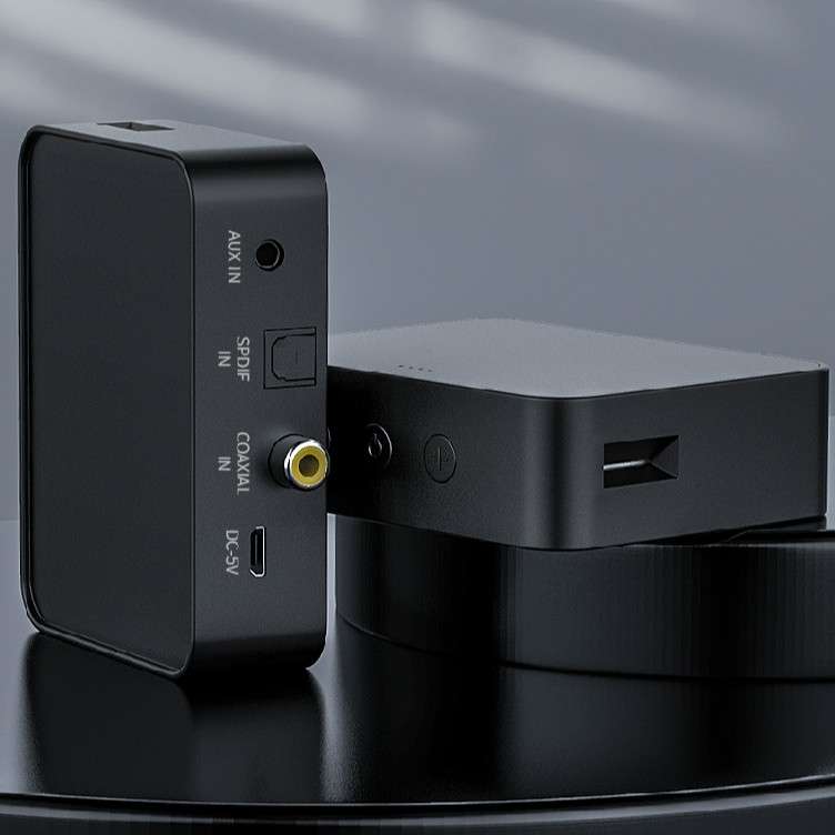 T6 Bluetooth 5.0 Computer TV Transmitter Fiber coaxial AUX Multifunction TF Card HiFI Bluetooth Audi