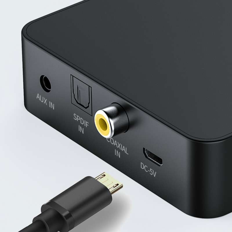 T6 Bluetooth 5.0 Computer TV Transmitter Fiber coaxial AUX Multifunction TF Card HiFI Bluetooth Audi