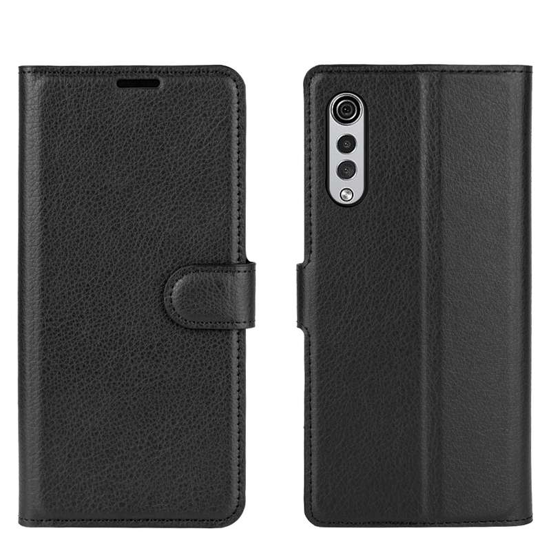 For LG Velvet Litchi Texture Horizontal Flip Protective Case with Holder & Card Slots & Wallet(Blue)