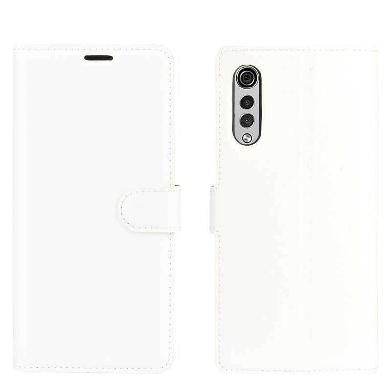For LG Velvet Litchi Texture Horizontal Flip Protective Case with Holder & Card Slots & Wallet(Blue)