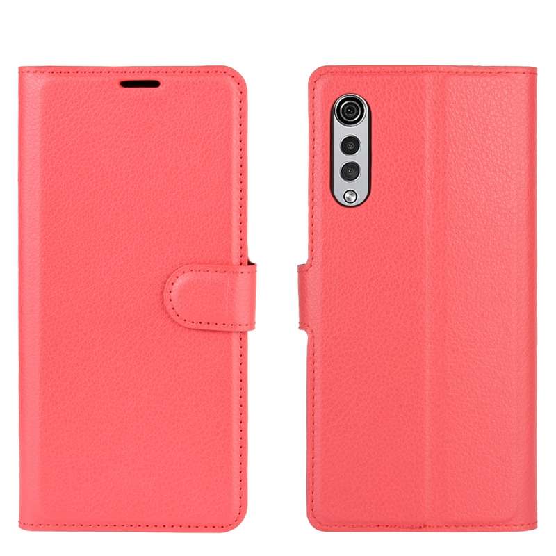 For LG Velvet Litchi Texture Horizontal Flip Protective Case with Holder & Card Slots & Wallet(Blue)