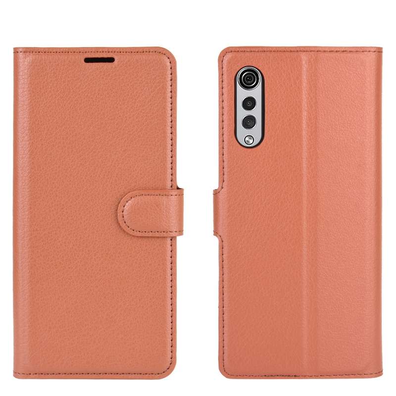 For LG Velvet Litchi Texture Horizontal Flip Protective Case with Holder & Card Slots & Wallet(Blue)