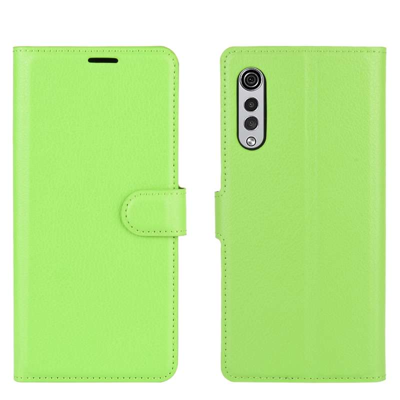 For LG Velvet Litchi Texture Horizontal Flip Protective Case with Holder & Card Slots & Wallet(Blue)