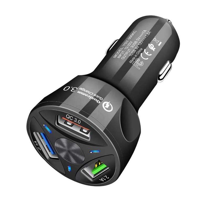 YSY-395KC QC3.0 3 USB 35W High Power Vehicle Charger / Mobile Phone Tablet Universal Vehicle Charger