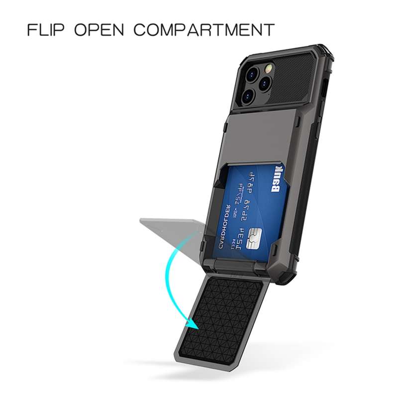 For iPhone 12 / 12 Pro Scratch-Resistant Shockproof Heavy Duty Rugged Armor Protective Case with Car