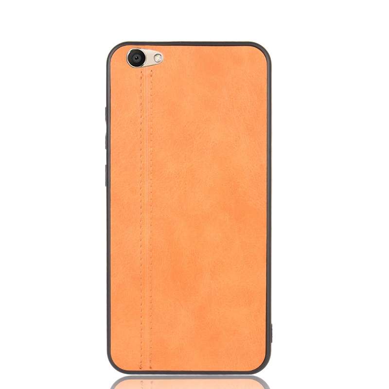 For Vivo V5/Y67 Shockproof Sewing Cow Pattern Skin PC + PU + TPU Case(Black)