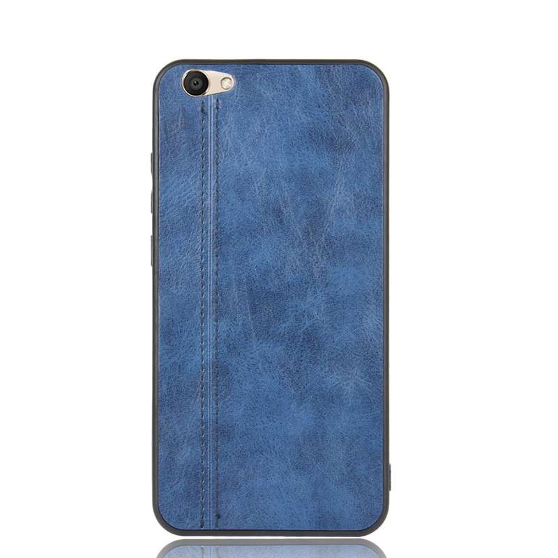 For Vivo V5/Y67 Shockproof Sewing Cow Pattern Skin PC + PU + TPU Case(Black)