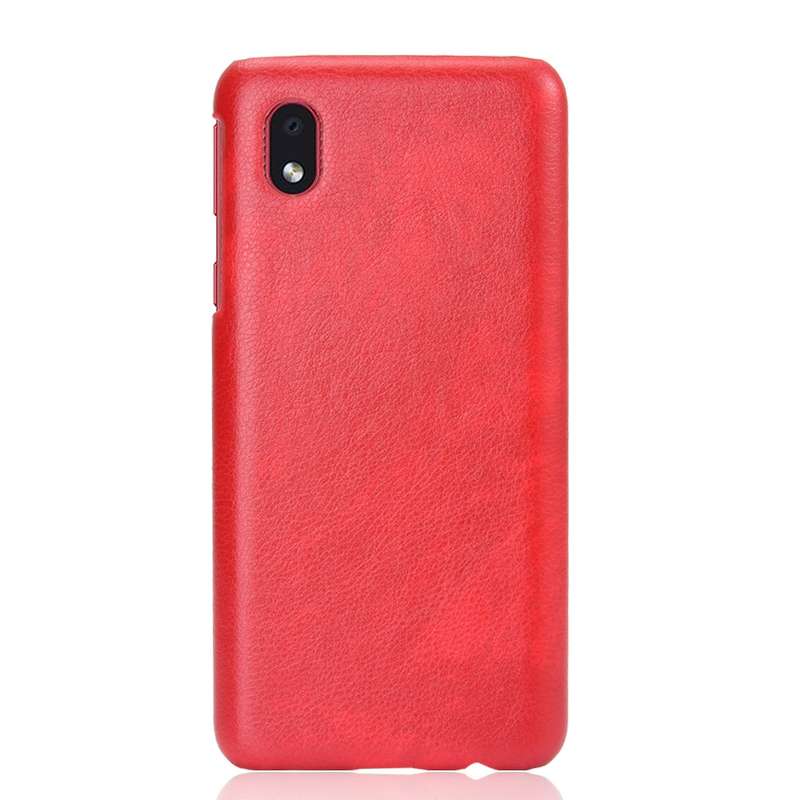 For Samsung Galaxy A01 Core / M01 Core Shockproof Litchi Texture PC + PU Case(Gray)