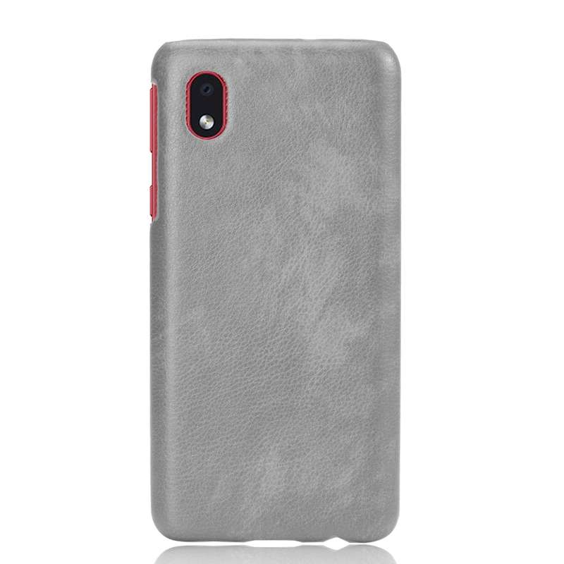 For Samsung Galaxy A01 Core / M01 Core Shockproof Litchi Texture PC + PU Case(Gray)