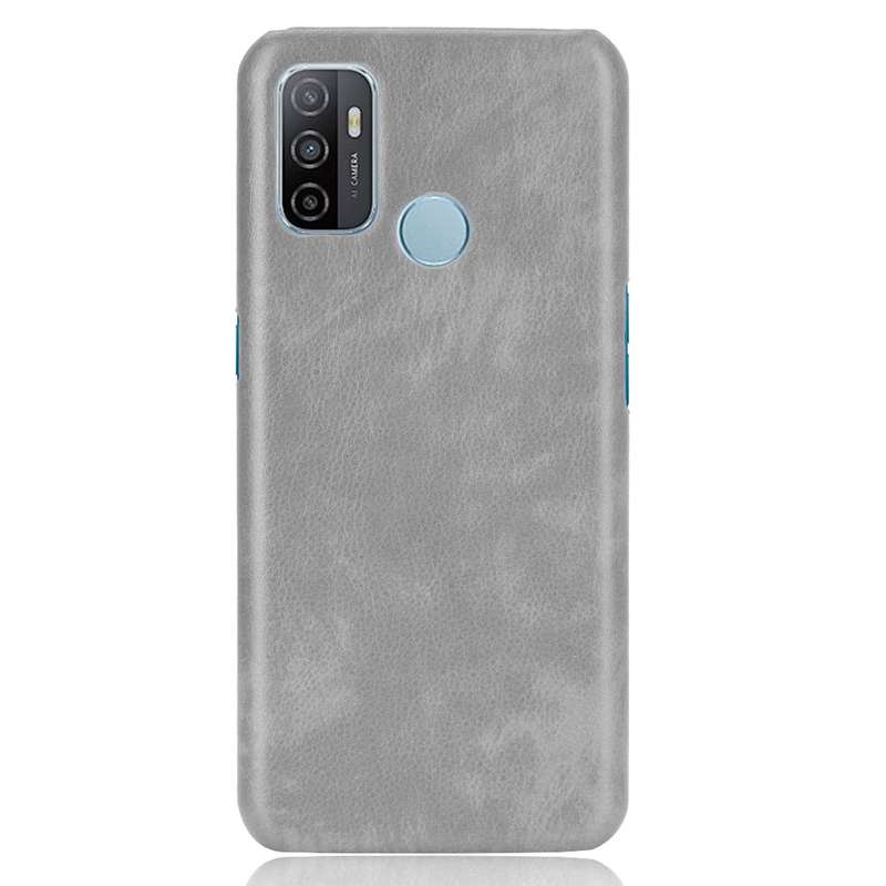 For OPPO A53 (2020) / A32 (2020) Shockproof Litchi Texture PC + PU Case(Black)