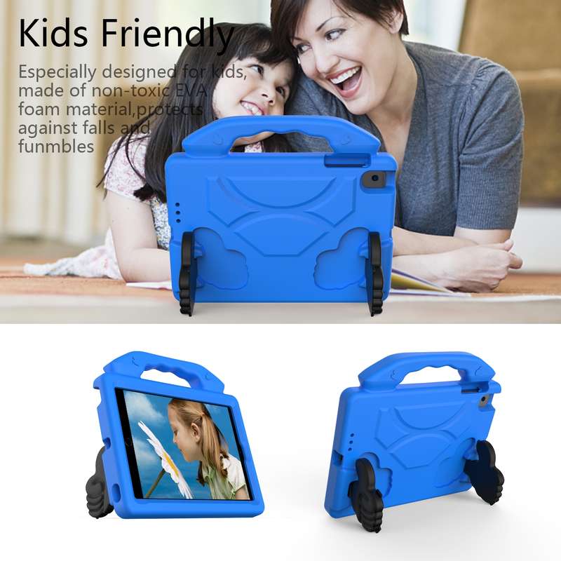 For iPad Mini 5/4/3/2/1 EVA Material Children Flat Anti Falling Cover Protective Shell With Thumb Br