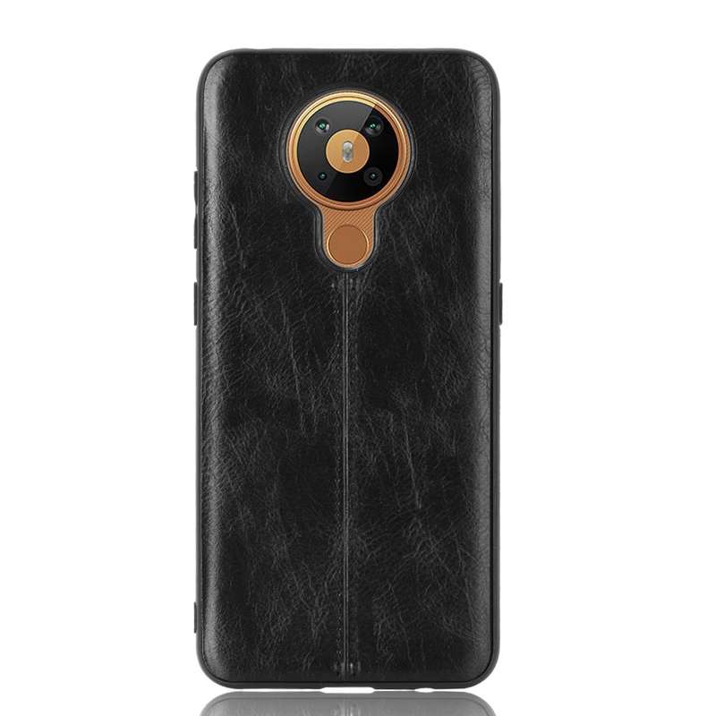 For Nokia 5.3 Shockproof Sewing Cow Pattern Skin PC + PU + TPU Case(Blue)