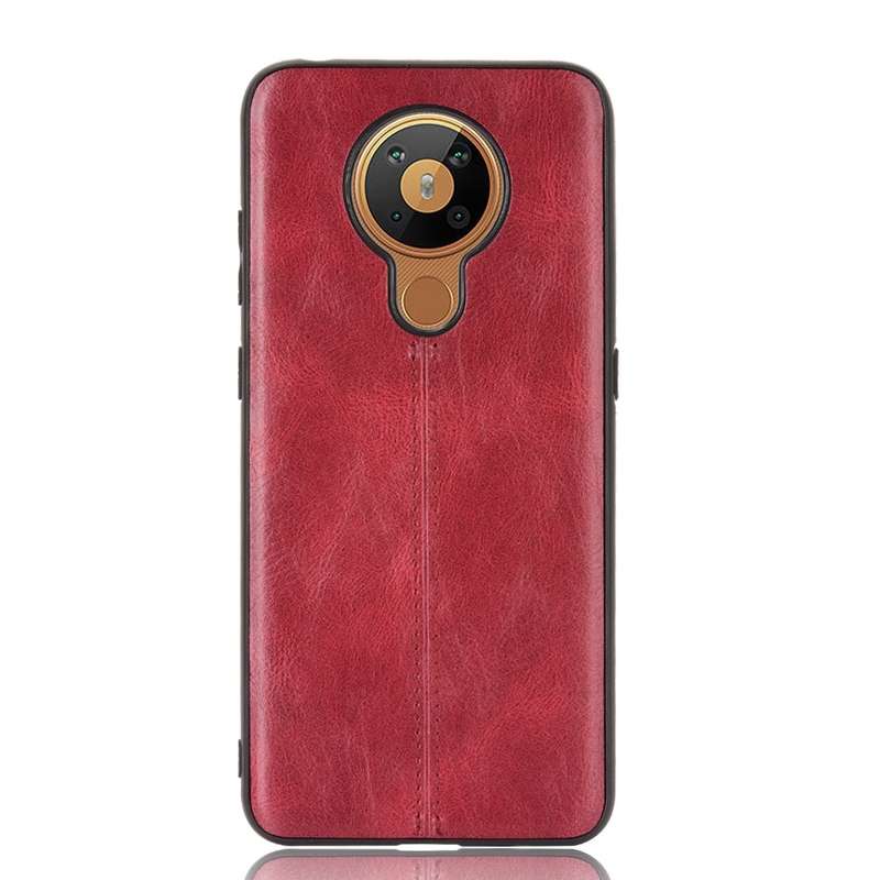 For Nokia 5.3 Shockproof Sewing Cow Pattern Skin PC + PU + TPU Case(Blue)