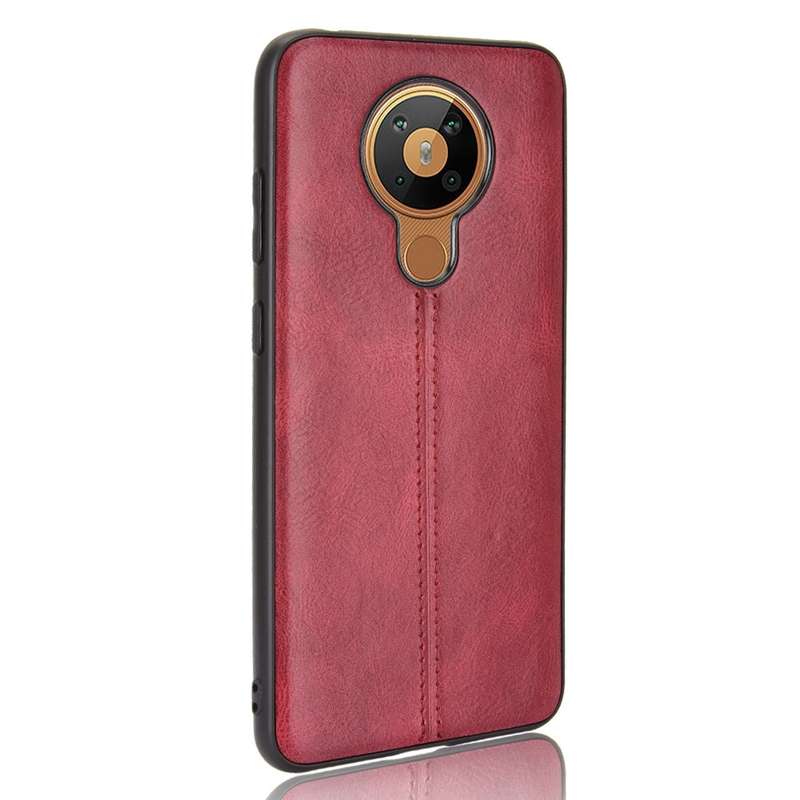 For Nokia 5.3 Shockproof Sewing Cow Pattern Skin PC + PU + TPU Case(Blue)