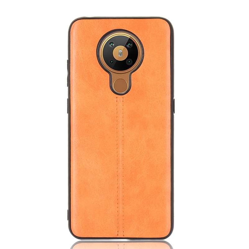 For Nokia 5.3 Shockproof Sewing Cow Pattern Skin PC + PU + TPU Case(Blue)