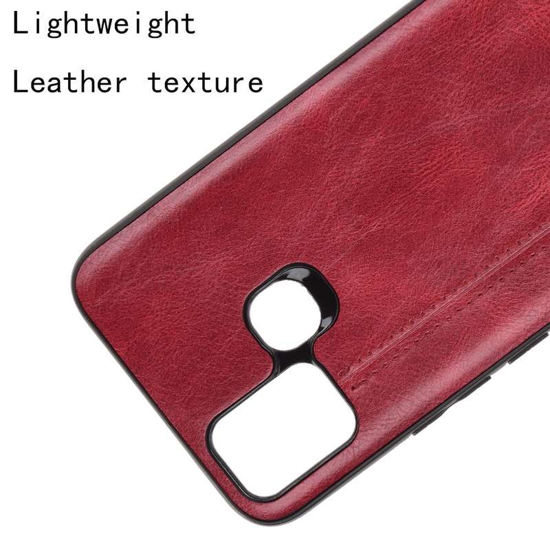 For Infinix Hot 10 Lite Shockproof Sewing Cow Pattern Skin PC + PU + TPU Case(Orange)