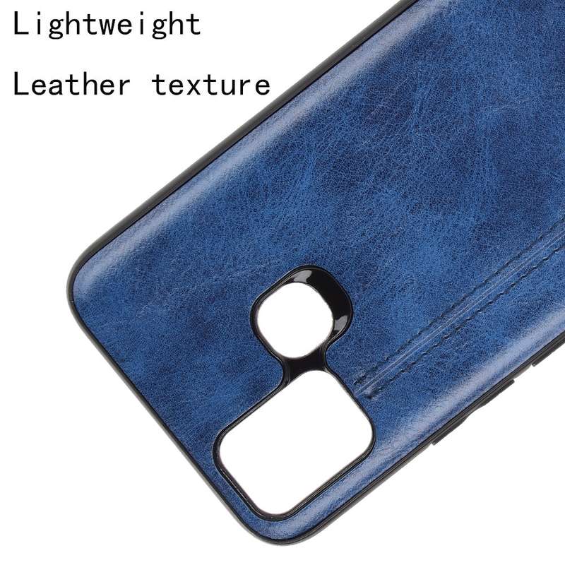 For Infinix Hot 10 Lite Shockproof Sewing Cow Pattern Skin PC + PU + TPU Case(Orange)