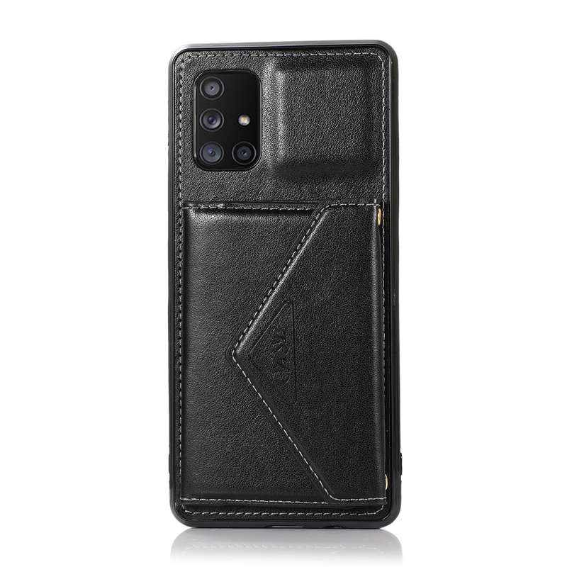 For Samsung Galaxy A21s Multi-functional Cross-body Card Bag TPU+PU Back Cover Case with Holder & Ca