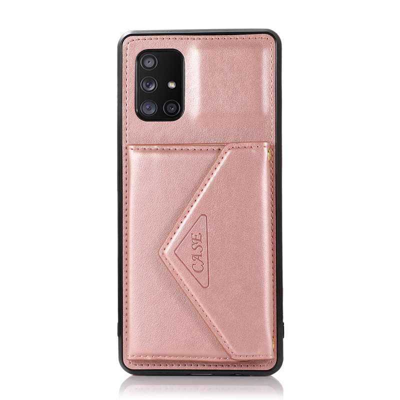 For Samsung Galaxy A21s Multi-functional Cross-body Card Bag TPU+PU Back Cover Case with Holder & Ca