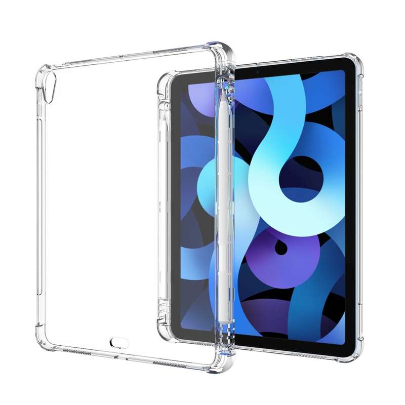 For iPad Air 2022 / 2020 10.9 Transparent All-inclusive TPU Silicone Anti-drop Protective Case with
