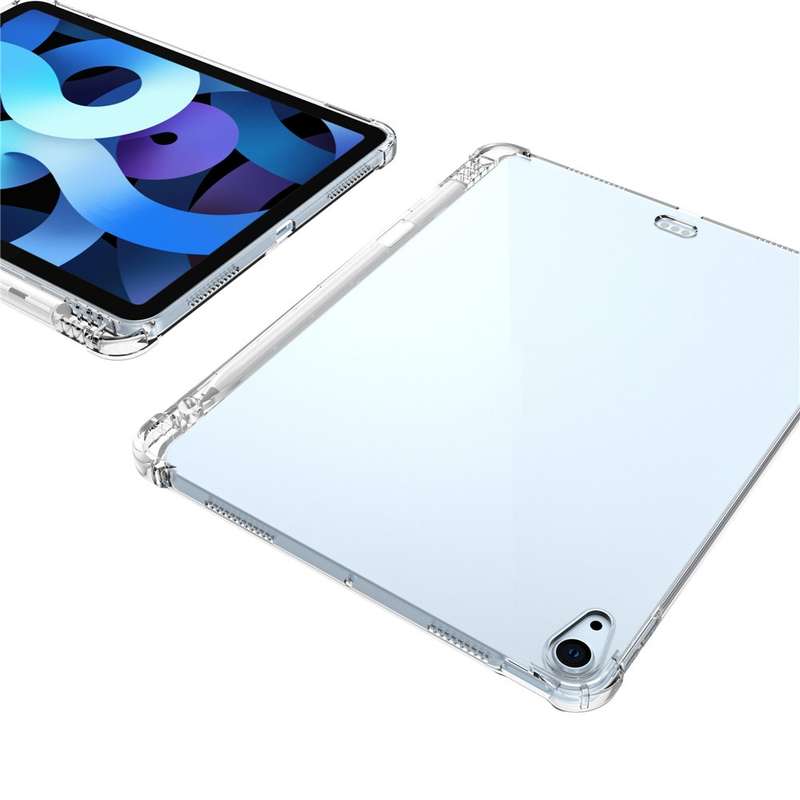 For iPad Air 2022 / 2020 10.9 Transparent All-inclusive TPU Silicone Anti-drop Protective Case with