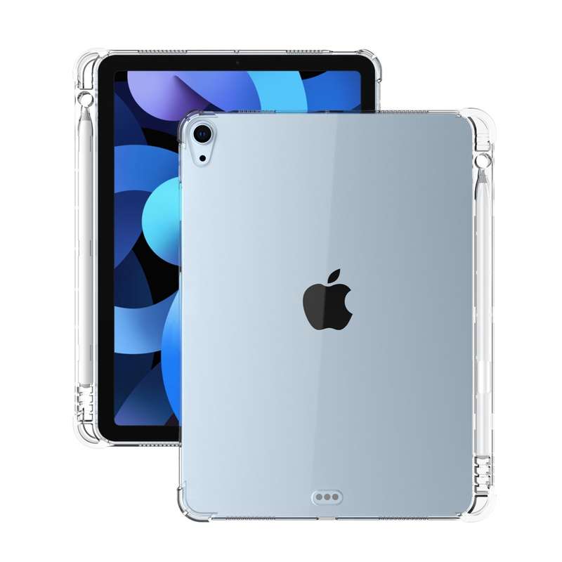 For iPad Air 2022 / 2020 10.9 Transparent All-inclusive TPU Silicone Anti-drop Protective Case with