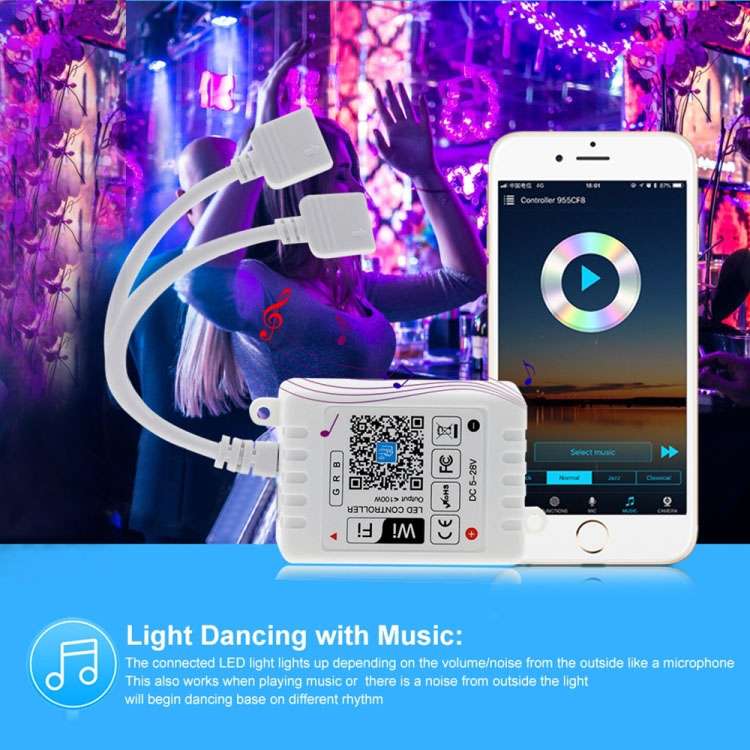 SP110E Bluetooth Pixel light Controller WS2811 WS2812B ws2812 dimmer SK6812 RGB RGBW APA102 WS2801 p