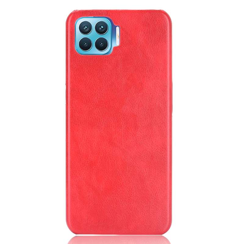For OPPO F17 Pro / A93 / Reno4 Lite / Reno4 F Shockproof Litchi Texture PC + PU Case(Blue)