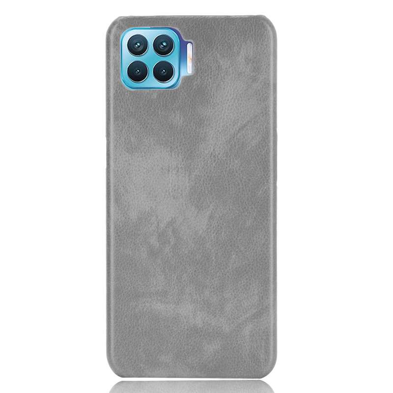 For OPPO F17 Pro / A93 / Reno4 Lite / Reno4 F Shockproof Litchi Texture PC + PU Case(Blue)