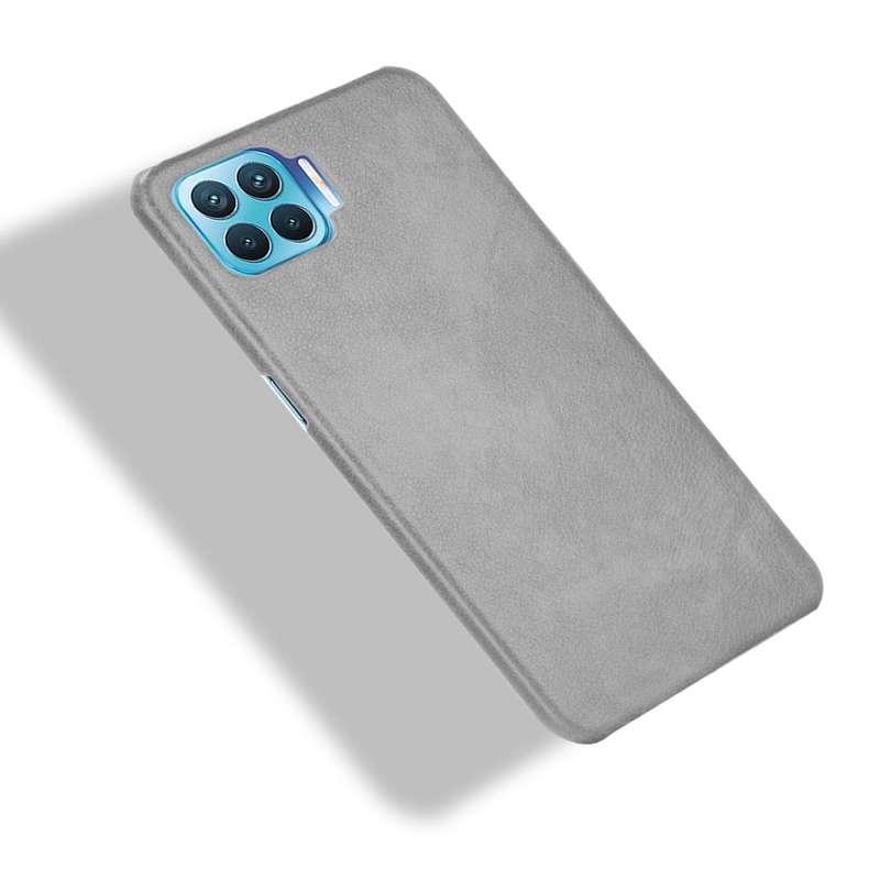 For OPPO F17 Pro / A93 / Reno4 Lite / Reno4 F Shockproof Litchi Texture PC + PU Case(Blue)