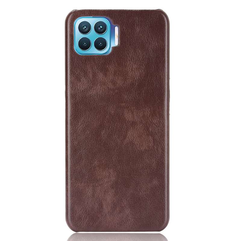 For OPPO F17 Pro / A93 / Reno4 Lite / Reno4 F Shockproof Litchi Texture PC + PU Case(Blue)
