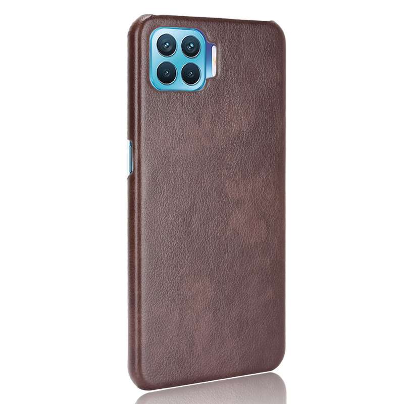 For OPPO F17 Pro / A93 / Reno4 Lite / Reno4 F Shockproof Litchi Texture PC + PU Case(Blue)
