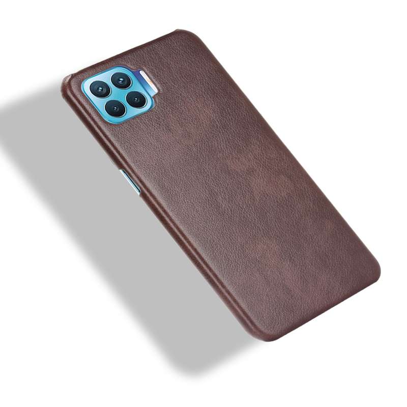 For OPPO F17 Pro / A93 / Reno4 Lite / Reno4 F Shockproof Litchi Texture PC + PU Case(Blue)