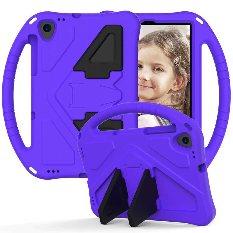For Samsung Galaxy Tab A 10.1 (2019) T510 EVA Flat Anti Falling Protective Case Shell with Holder(Ro