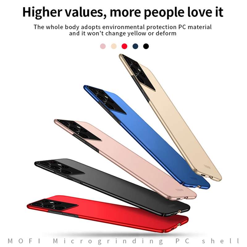 For Samsung Galaxy S21 Ultra 5G MOFI Frosted PC Ultra-thin Hard Case(Black)