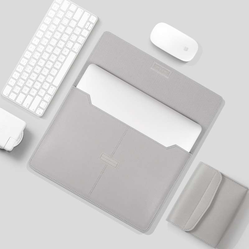 Litchi Pattern PU Leather Waterproof Ultra-thin Protection Liner Bag Briefcase Laptop Carrying Bag f