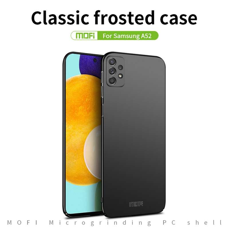 For Samsung Galaxy A52 5G / 4G MOFI Frosted PC Ultra-thin Hard Case(Black)
