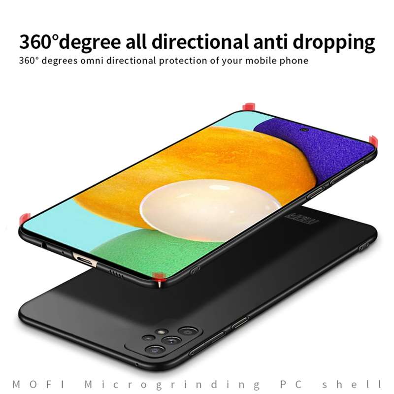For Samsung Galaxy A52 5G / 4G MOFI Frosted PC Ultra-thin Hard Case(Black)