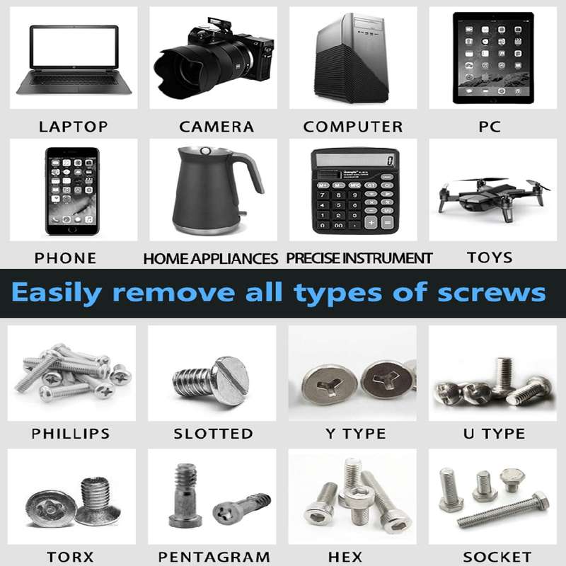 160 in 1 Portable Mobile Phone Computer Universal Repair and Disassembly Tool Set